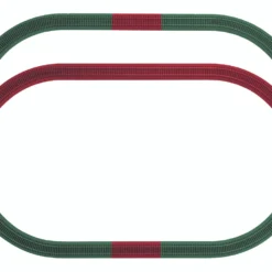 6-49990 S Scale American Flyer AF FasTrack Outer Passing Loop Add-On Track Pack