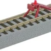 6-49866 S Lionel AF FasTrack Straight Track W/Lighted Bumper