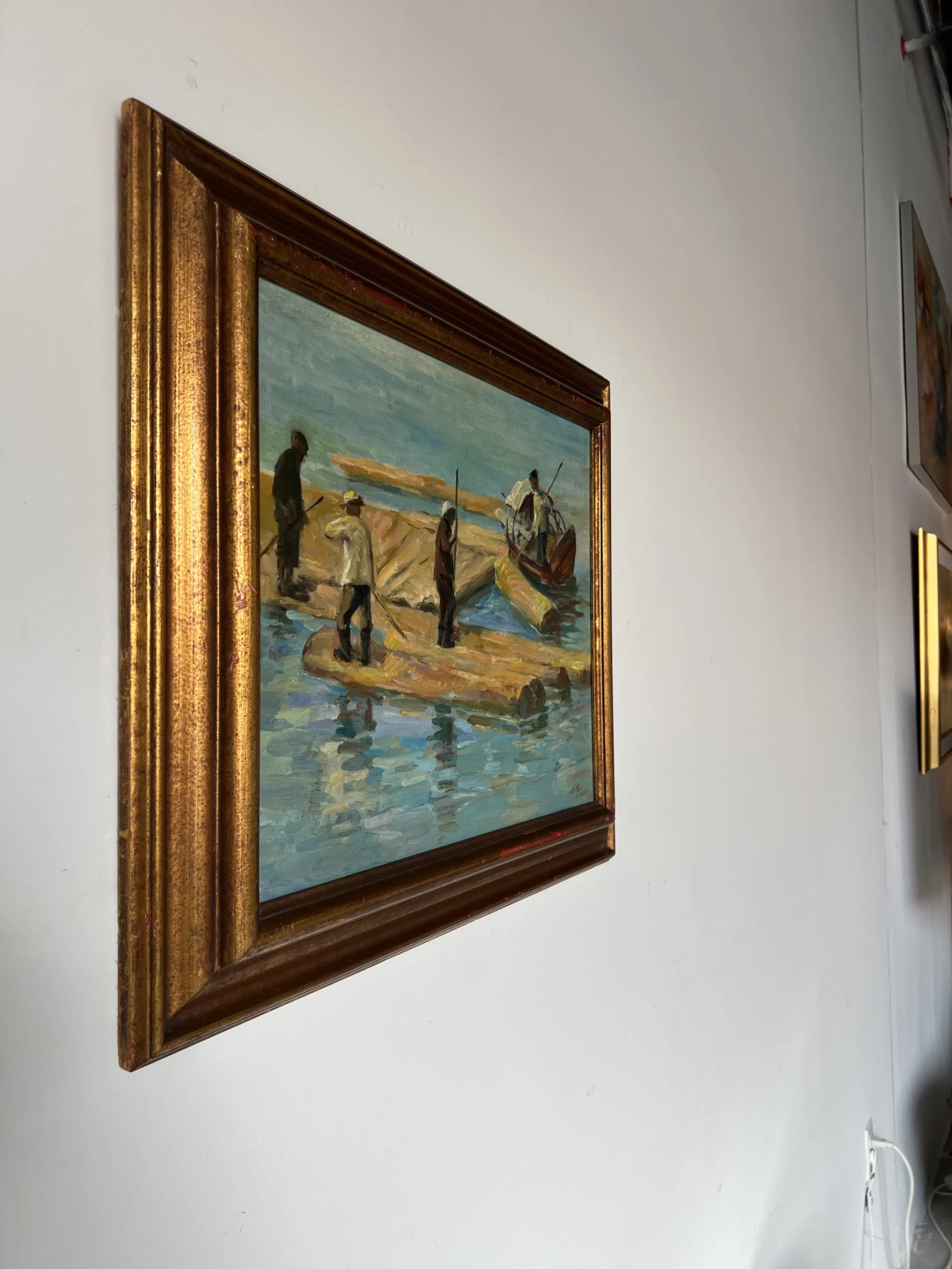 60’s Mid- Century C. Woney Impressionist Abstract Oil Painting 2 60’s Mid- Century C. Woney Impressionist Abstract Oil Painting - Image 2