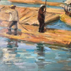 60’s Mid- Century C. Woney Impressionist Abstract Oil Painting 18 60’s Mid- Century C. Woney Impressionist Abstract Oil Painting -chairish shop 60s mid century c woney impressionist abstract oil painting 3190 scaled