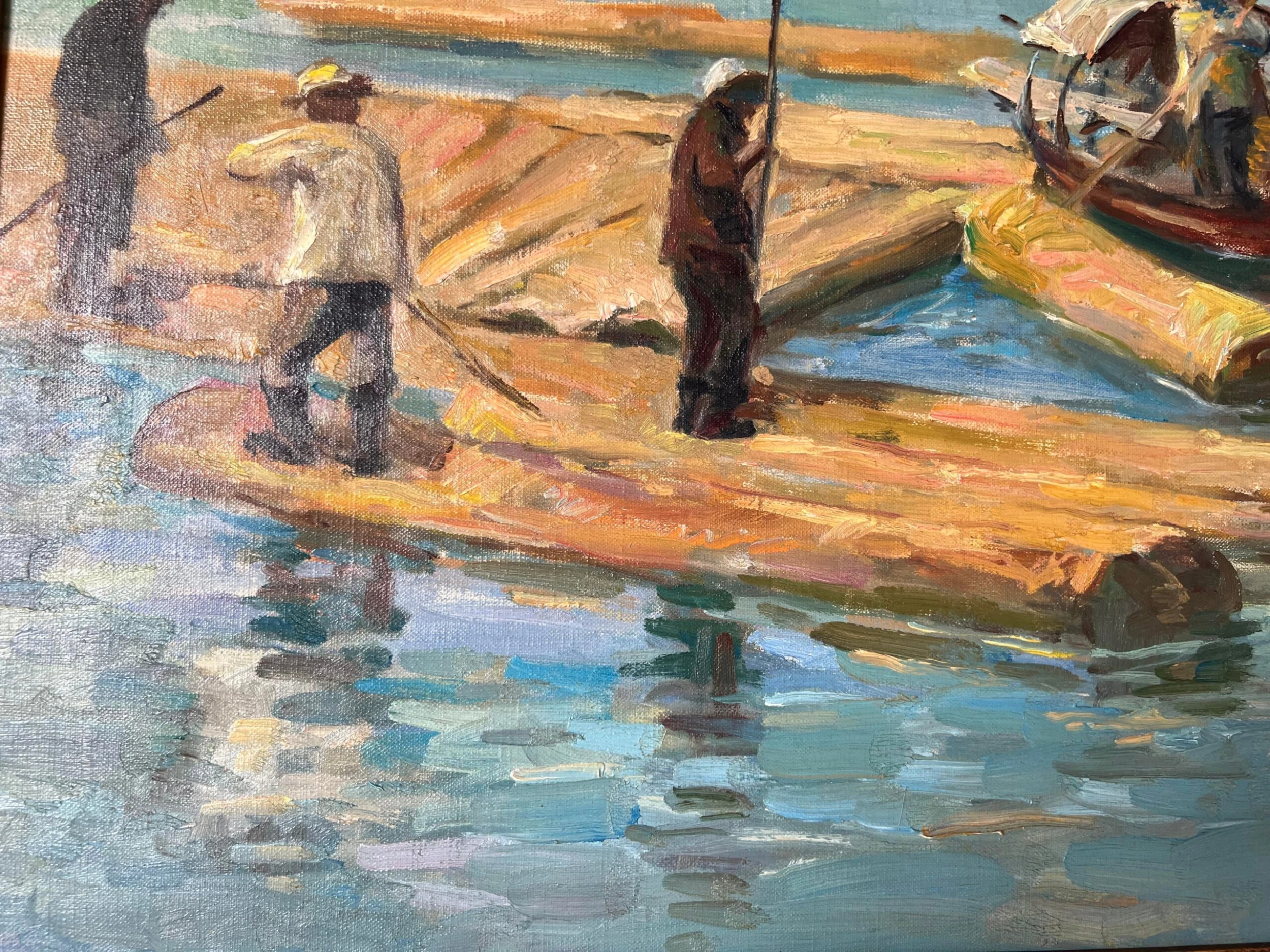 60’s Mid- Century C. Woney Impressionist Abstract Oil Painting 9 60’s Mid- Century C. Woney Impressionist Abstract Oil Painting - Image 9