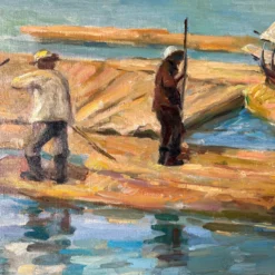 60’s Mid- Century C. Woney Impressionist Abstract Oil Painting 16 60’s Mid- Century C. Woney Impressionist Abstract Oil Painting -chairish shop 60s mid century c woney impressionist abstract oil painting 4473 scaled