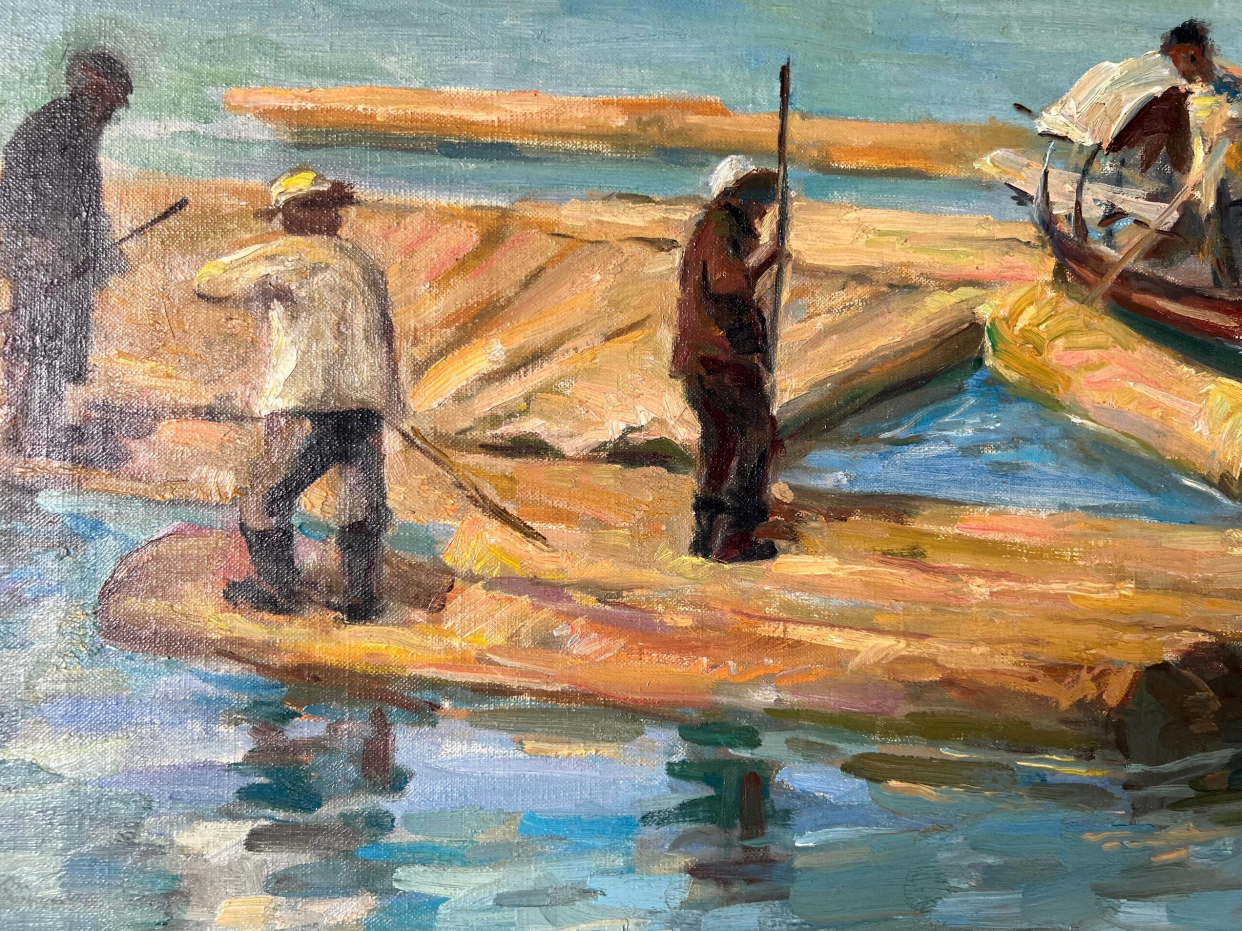 60’s Mid- Century C. Woney Impressionist Abstract Oil Painting 7 60’s Mid- Century C. Woney Impressionist Abstract Oil Painting - Image 7