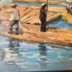 60’s Mid- Century C. Woney Impressionist Abstract Oil Painting 19 60’s Mid- Century C. Woney Impressionist Abstract Oil Painting -chairish shop 60s mid century c woney impressionist abstract oil painting 6570 scaled