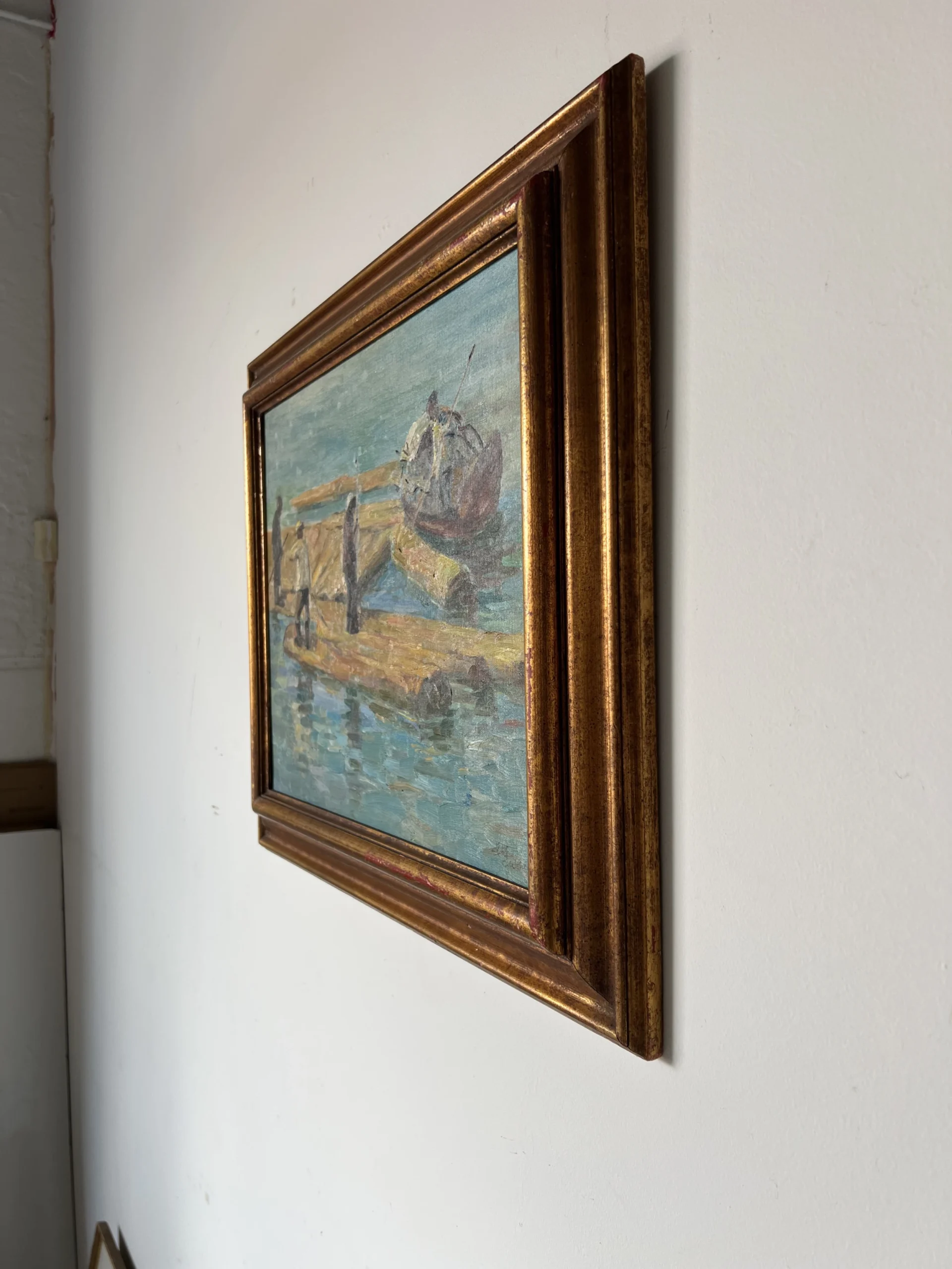 60’s Mid- Century C. Woney Impressionist Abstract Oil Painting 4 60’s Mid- Century C. Woney Impressionist Abstract Oil Painting - Image 4