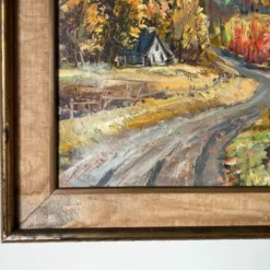 60's Paul Raymond Impressionism Autumn Landscape Oil Painting, Framed 15 60's Paul Raymond Impressionism Autumn Landscape Oil Painting, Framed -chairish shop 60s paul raymond impressionism autumn landscape oil painting framed 1176 scaled