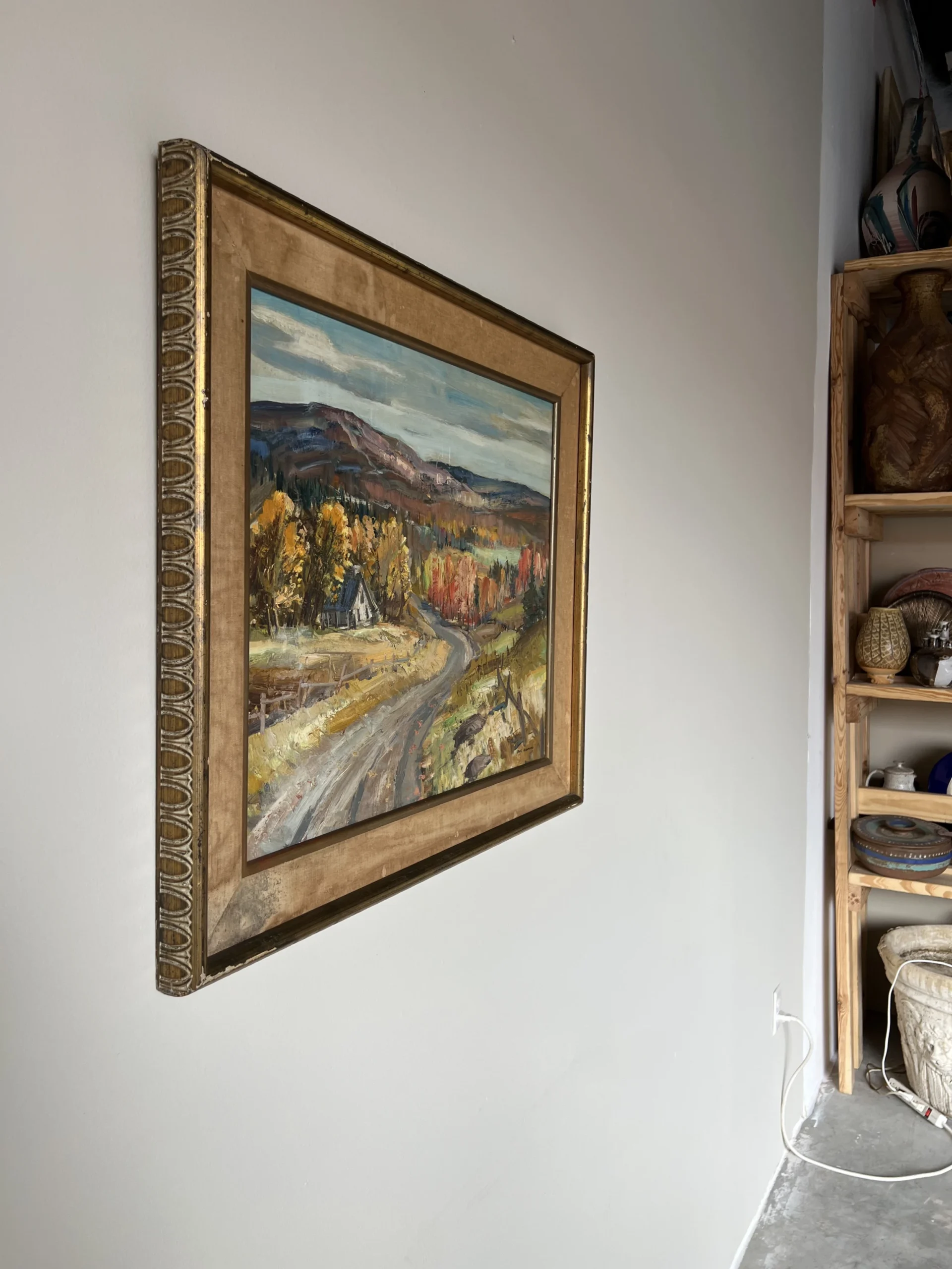 60's Paul Raymond Impressionism Autumn Landscape Oil Painting, Framed 2 60's Paul Raymond Impressionism Autumn Landscape Oil Painting, Framed - Image 2