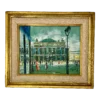 60’s Vintage Paris Painting Scene Of L’ Opera