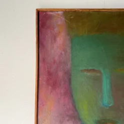 70's Goldstein Abstract Oil Portrait Painting -chairish shop 70s goldstein abstract oil portrait painting 9607 scaled