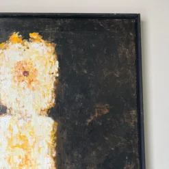 70's Hank Werner Expressionist Abstract Oil Painting, Framed -chairish shop 70s hank werner expressionist abstract oil painting framed 0254 scaled