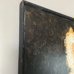 70's Hank Werner Expressionist Abstract Oil Painting, Framed -chairish shop 70s hank werner expressionist abstract oil painting framed 0387 scaled