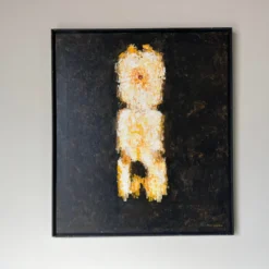 70's Hank Werner Expressionist Abstract Oil Painting, Framed -chairish shop 70s hank werner expressionist abstract oil painting framed 3317 scaled