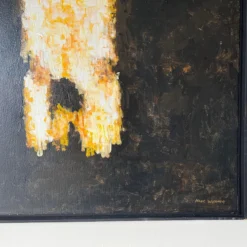 70's Hank Werner Expressionist Abstract Oil Painting, Framed -chairish shop 70s hank werner expressionist abstract oil painting framed 4060 scaled