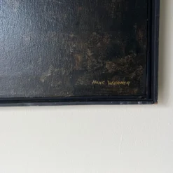 70's Hank Werner Expressionist Abstract Oil Painting, Framed -chairish shop 70s hank werner expressionist abstract oil painting framed 6320 scaled