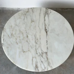 70's Italian Postmodern Round Coffee Table -chairish shop 70s italian postmodern round coffee table 0677 scaled