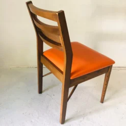 70's Midcentury Orange Vinyl Seat Cane Back Side/ Desk Chair -chairish shop 70s midcentury orange vinyl seat cane back side desk chair 0300 scaled