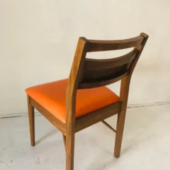 70's Midcentury Orange Vinyl Seat Cane Back Side/ Desk Chair -chairish shop 70s midcentury orange vinyl seat cane back side desk chair 4102 scaled