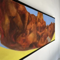 70's Vintage " Double Ferry " Impressionist Style Abstract Painting -chairish shop 70s vintage double ferry impressionist style abstract painting 3720 scaled