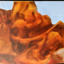 70's Vintage " Double Ferry " Impressionist Style Abstract Painting -chairish shop 70s vintage double ferry impressionist style abstract painting 7085 scaled