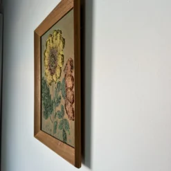 70's Vintage Heavy Impasto Sunflower Oil Painting -chairish shop 70s vintage heavy impasto sunflower oil painting 0796 scaled