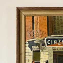 70's Vintage Key Spanish Street Scene Oil Painting, Framed -chairish shop 70s vintage key spanish street scene oil painting framed 7749 scaled