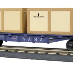 30-76703 O Scale MTH RailKing Flat Car W/(1) Crates-U. S. Army