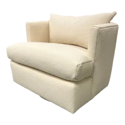 80's Directional Freshly Upholstered Swivel Chair