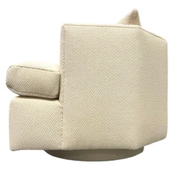 80's Directional Freshly Upholstered Swivel Chair -chairish shop 80s directional freshly upholstered swivel chair 7469