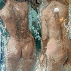 80's Kenne Impressionist Portrait Of Two Nude Females -Oil Painting, Framed -chairish shop 80s kenne impressionist portrait of two nude females oil painting framed 1080 scaled