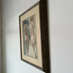 80's Kenne Impressionist Portrait Of Two Nude Females -Oil Painting, Framed -chairish shop 80s kenne impressionist portrait of two nude females oil painting framed 2108 scaled