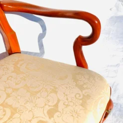 80's Kindel Furniture Queen Anne Style Arm Chair -chairish shop 80s kindel furniture queen anne style arm chair 1495 scaled