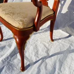 80's Kindel Furniture Queen Anne Style Arm Chair -chairish shop 80s kindel furniture queen anne style arm chair 2035 scaled