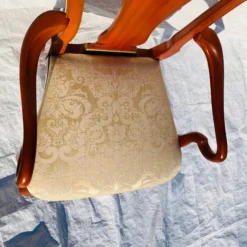 80's Kindel Furniture Queen Anne Style Arm Chair -chairish shop 80s kindel furniture queen anne style arm chair 8791 scaled