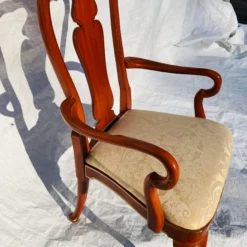 80's Kindel Furniture Queen Anne Style Arm Chair -chairish shop 80s kindel furniture queen anne style arm chair 9468 scaled