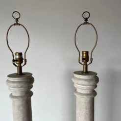 80's Postmodern Handmade Composite Floor Lamps - A Pair 13 80's Postmodern Handmade Composite Floor Lamps - A Pair -chairish shop 80s postmodern handmade composite floor lamps a pair 6739 scaled