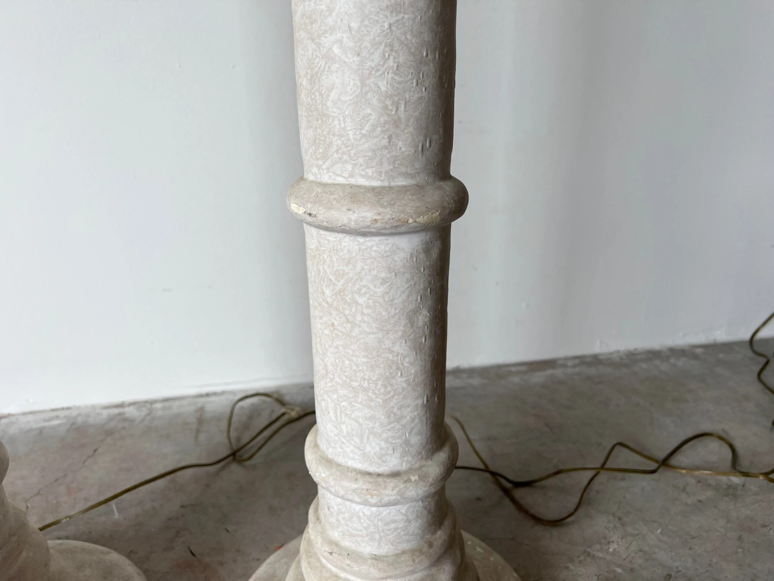 80's Postmodern Handmade Composite Floor Lamps - A Pair 9 80's Postmodern Handmade Composite Floor Lamps - A Pair - Image 9