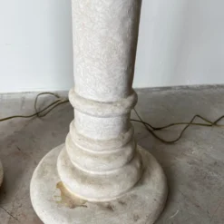 80's Postmodern Handmade Composite Floor Lamps - A Pair 17 80's Postmodern Handmade Composite Floor Lamps - A Pair -chairish shop 80s postmodern handmade composite floor lamps a pair 9909 scaled