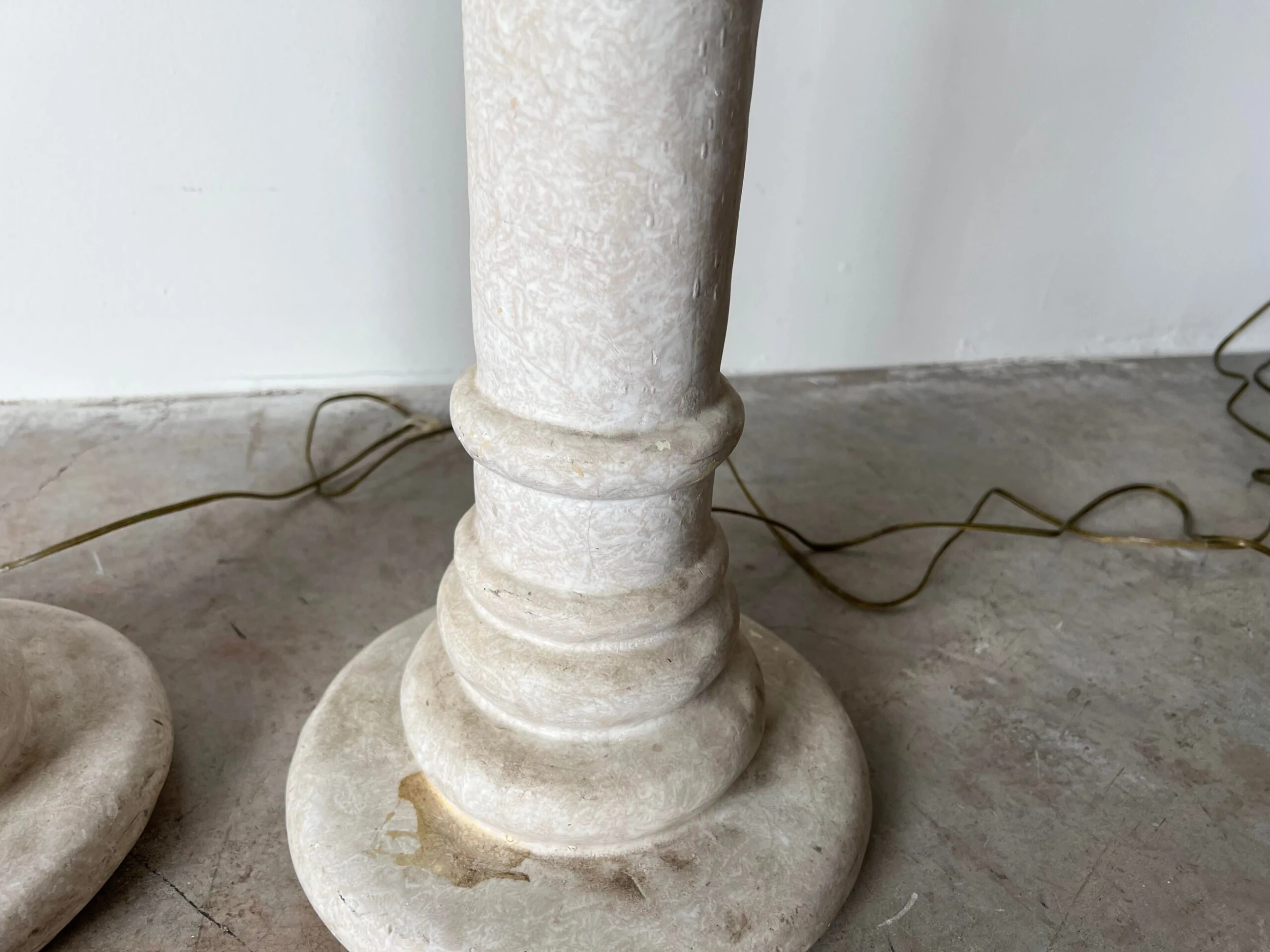 80's Postmodern Handmade Composite Floor Lamps - A Pair 8 80's Postmodern Handmade Composite Floor Lamps - A Pair - Image 8