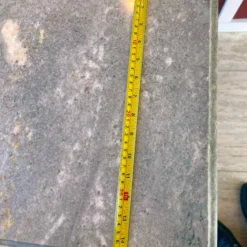 80's Tall Solid Painted Iron Metal Square Side Table With Removable Beveled Marble Top -chairish shop 80s tall solid painted iron metal square side table with removable beveled marble top 5486 scaled