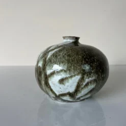 80's Vintage E. Jensen Studio Pottery Vase -chairish shop 80s vintage e jensen studio pottery vase 0118 scaled