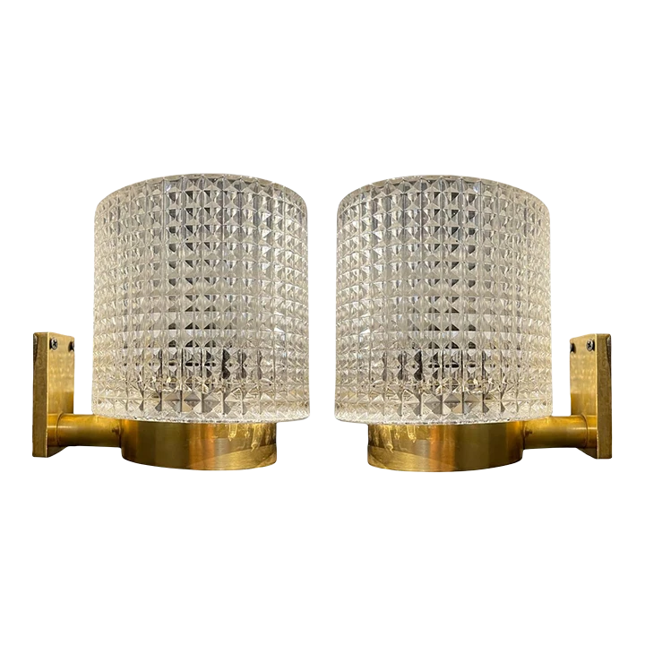 A Pair Of French 1930’s Crystal Sconces 1 A Pair Of French 1930’s Crystal Sconces