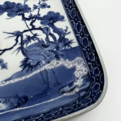 A Vintage Chinese Blue And White Decorated Square Shaped Tray 1940’s -chairish shop a vintage chinese blue and white decorated square shaped tray 1940s 1375 scaled