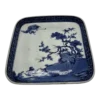 A Vintage Chinese Blue And White Decorated Square Shaped Tray 1940’s