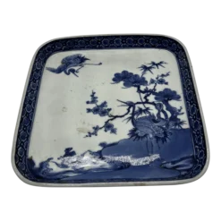 Front Page 6 A Vintage Chinese Blue And White Decorated Square Shaped Tray 1940’s