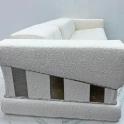 Adrian Pearsall Chrome And Boucle Sofa, 1970's -chairish shop adrian pearsall chrome and boucle sofa 1970s 2028