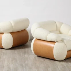 Adriano Piazzesi Italian 1970's Lounge Chairs - A Pair -chairish shop adriano piazzesi italian 1970s lounge chairs a pair 3137