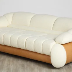 Adriano Piazzessi Italian 1970's Channel Tufted Sofa -chairish shop adriano piazzessi italian 1970s channel tufted sofa 5485