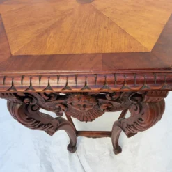 Angel / Cherub Carved Burl Walnut Hexagon Side Lamp Accent Table 1920's 17 Angel / Cherub Carved Burl Walnut Hexagon Side Lamp Accent Table 1920's -chairish shop angel cherub carved burl walnut hexagon side lamp accent table 1920s 4311 scaled