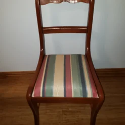 Antique 1920's Drop Leaf Table With Eight Hand Carved Rose Back Wood Chairs - 9 Piece Set -chairish shop antique 1920s drop leaf table with eight hand carved rose back wood chairs 9 piece set 7352 scaled