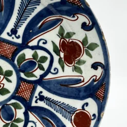 Antique Dutch Delft Plate, Polychrome Decorations, Tin Glazed 1600’s -chairish shop antique dutch delft plate polychrome decorations tin glazed 1600s 2482 scaled